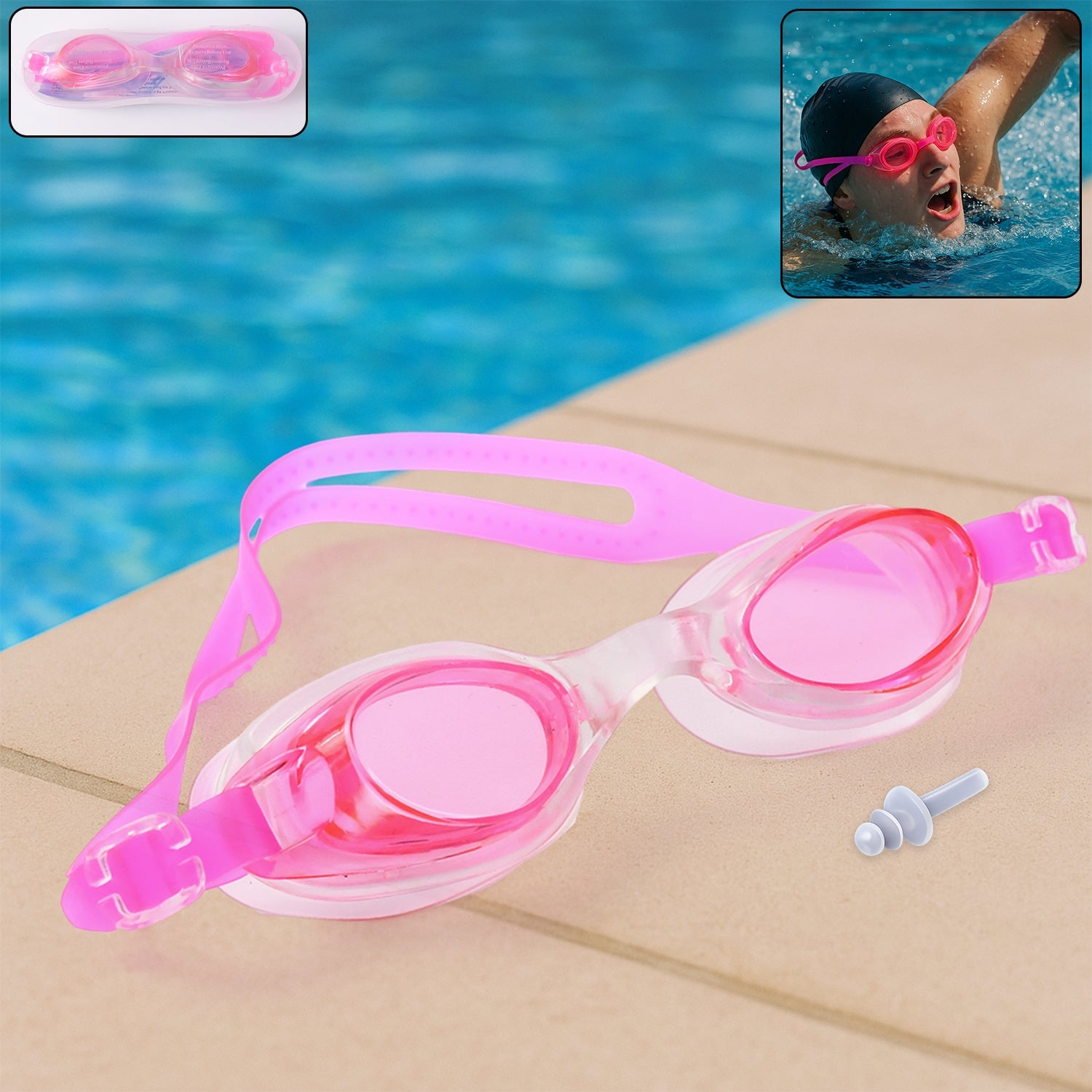 Anti-Fog Waterproof Adjustable Swimming Goggles Anti-Fog Waterproof Adjustable Swimming Goggles